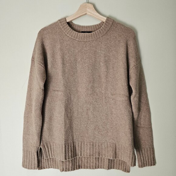 Jcrew Oversized Crewneck Merino Alpaca Supersoft Yarn - 2018 - Camel - Sz XXS - Picture 1 of 13